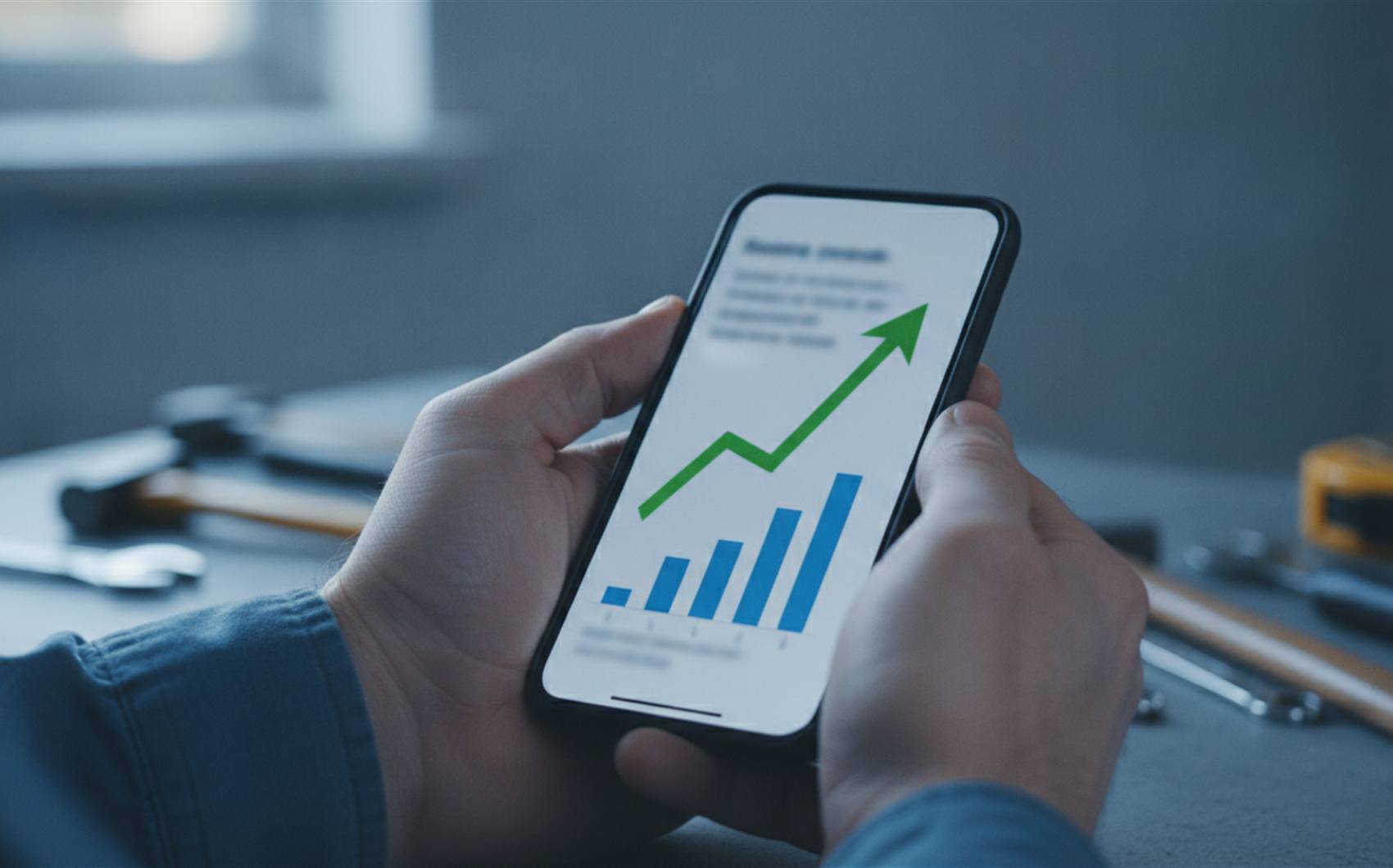 A live business KPI dashboard showing revenue, margin and operational metrics updating in real time